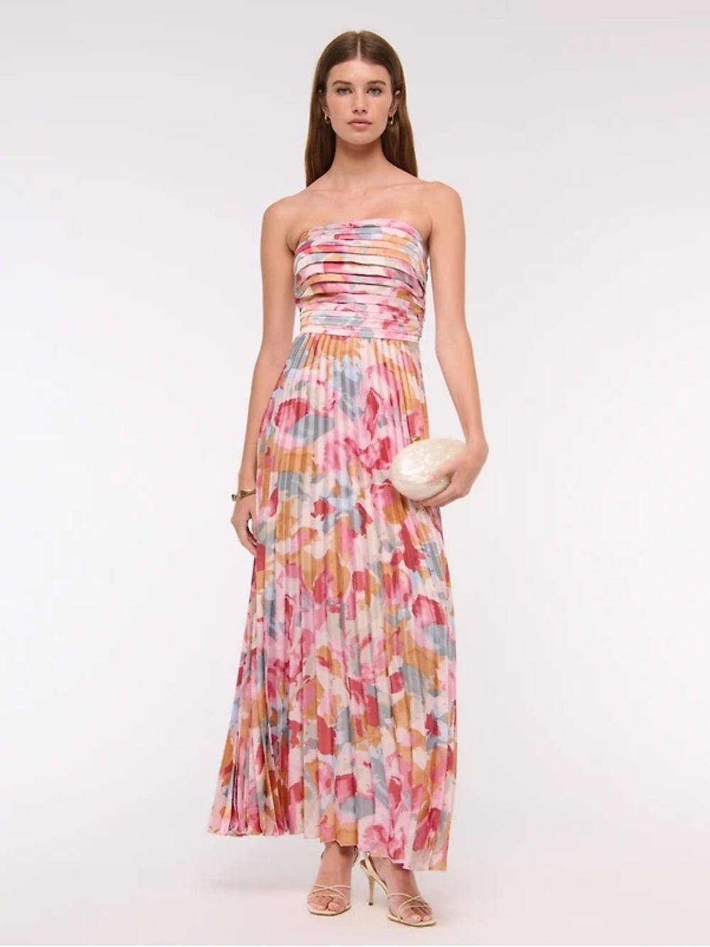 NWT Abercrombie & Fitch Giselle Strapless Drama Maxi Dress